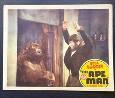 Bela Lugosi THE APE MAN (1943) Original Lobby Card &ndash; Monogram Horror