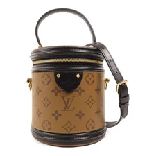 LOUIS VUITTON LV GHW Cannes 2 Way Shoulder Bag M43986 Monogram Reverse Brown