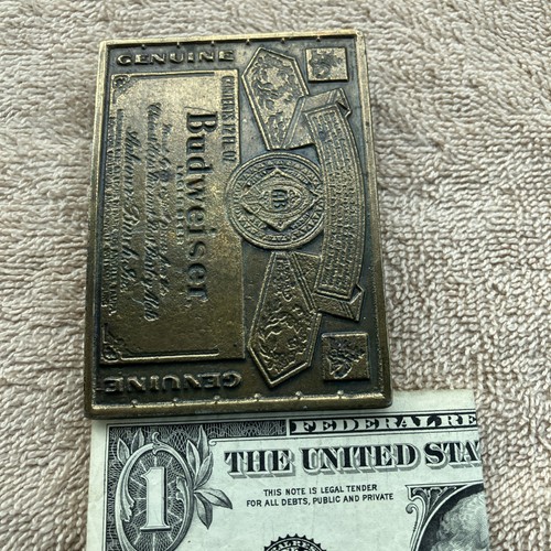 Vintage Budweiser Belt Buckle – Classic Anheuser-Busch Collectible - Picture 4 of 4