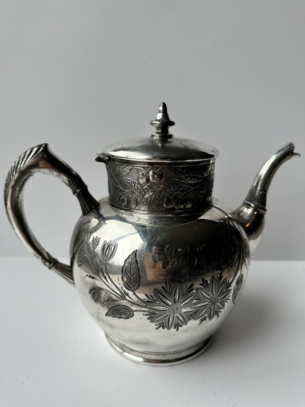 c.1890 Quadruple Silverplate Victorian Aesthetic Movement