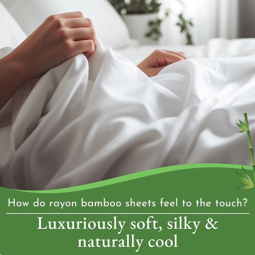 Rayon from Sheets Queen Size Bed Luxury Silk Sheets Cooling Sheets, Grey Beds... - Picture 5 of 7