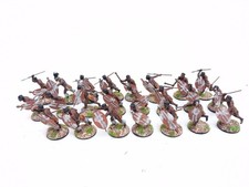 Perry Minatures Zulu Warriors Painted Plastic 28mm X23 Brown And White Shield 