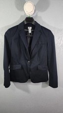 Worthington Women's Navy Blazer Size 8 - Business Chic with a Hint of Sass