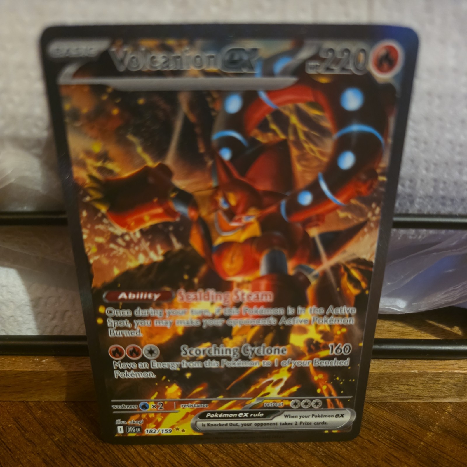 VOLCANION EX POKEMON JOURNEY TOGETHER SPECIAL ILLUSTRATION RARE 182/159 Q3539