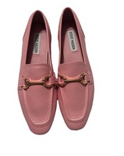 Steve Madden Women s Pink Leather Horsebit Ca...