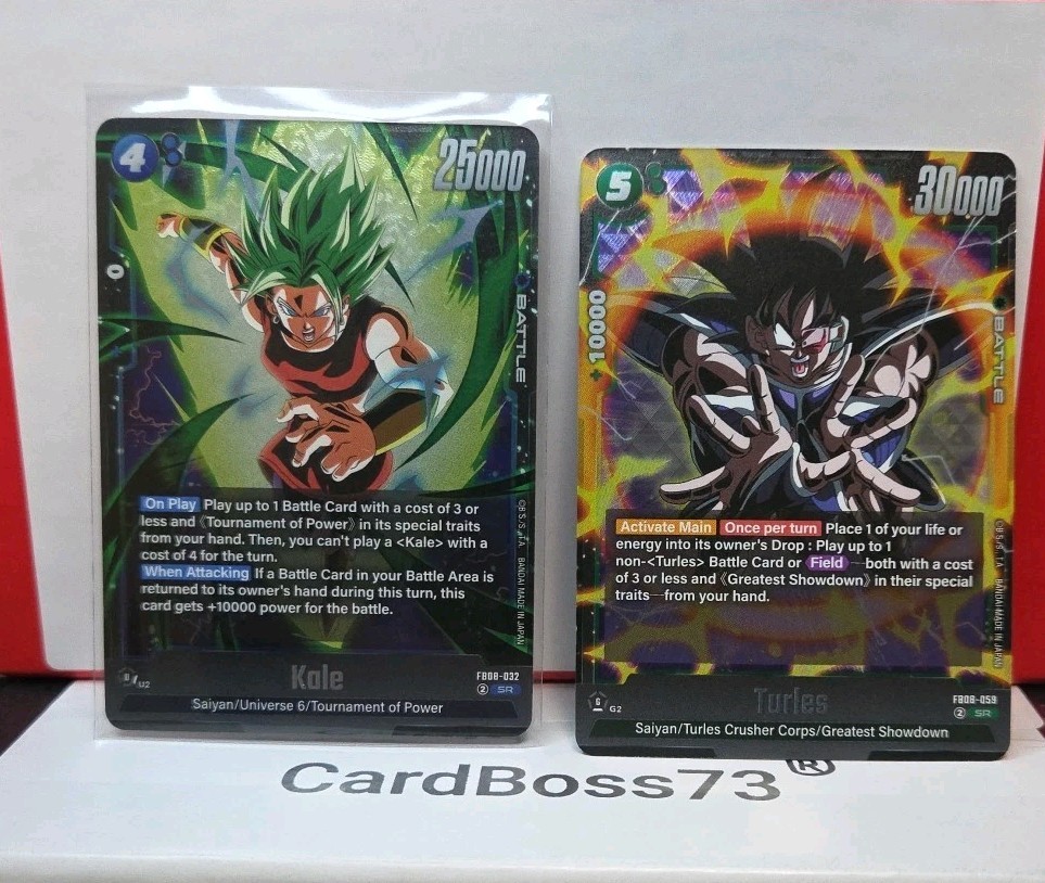 Kale - SR FB08-032Dragon Ball Super Fusion World + SR TURLES FB08-059 