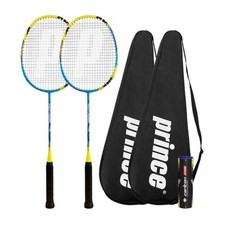 Racketworld Prince Pro Rebel Graphite Badmintonschläger Twin Set mit