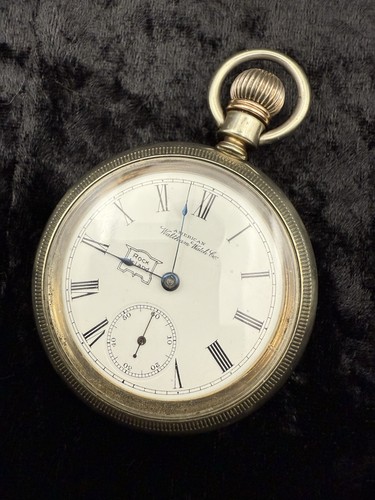 1890 Waltham 1883 No 15 17J 18s Parts Or Repair. Illinois Nickle Silver Case