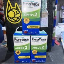 3 Boxes Bausch  Lomb PreserVision AREDS 2 Mini Soft Gels 270 Total Exp 06-2026