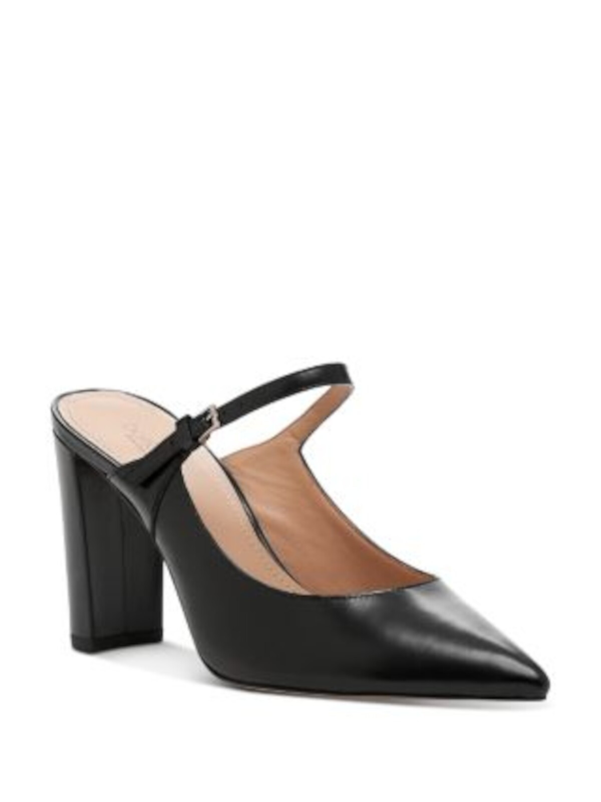 Женские кожаные туфли-лодочки BOTKIER с черным ремешком Hannah на блочном каблуке без шнуровки длиной 9,5 М