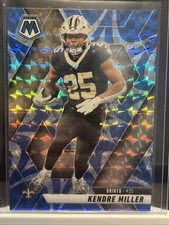 2025 Panini Mosaic - Kendre Miller #124 Reactive Blue Mosaic Prizm