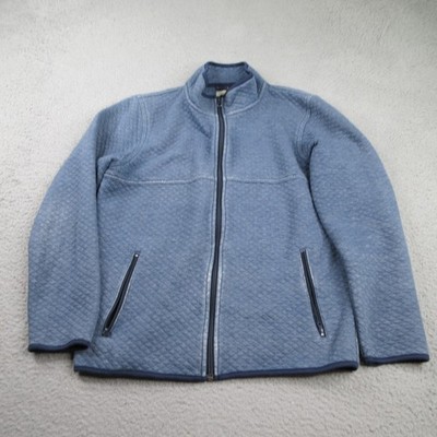 Marine Layer Corbet Jacket Mens Medium Blue Full Zip Quilted Cotton