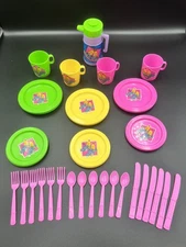 RARE Bananas in Pajamas Pyjamas Tea Set Play Dishes Australian Broadcasting 1995