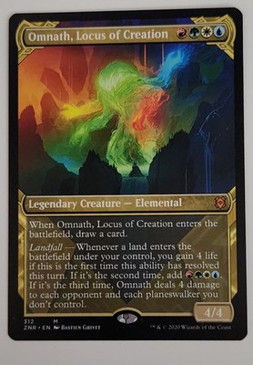 Omnath, Locus of Creation Showcase MTG ZNR 312 NMythic NM Landfall JellyBean