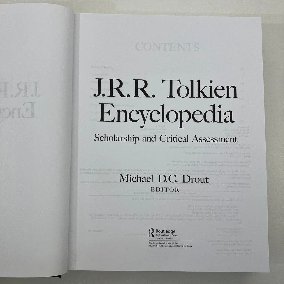 JRR Tolkien Encyclopedia Scholarship and Critical Assessment by Drout 2007 HC - Image 3 of 4