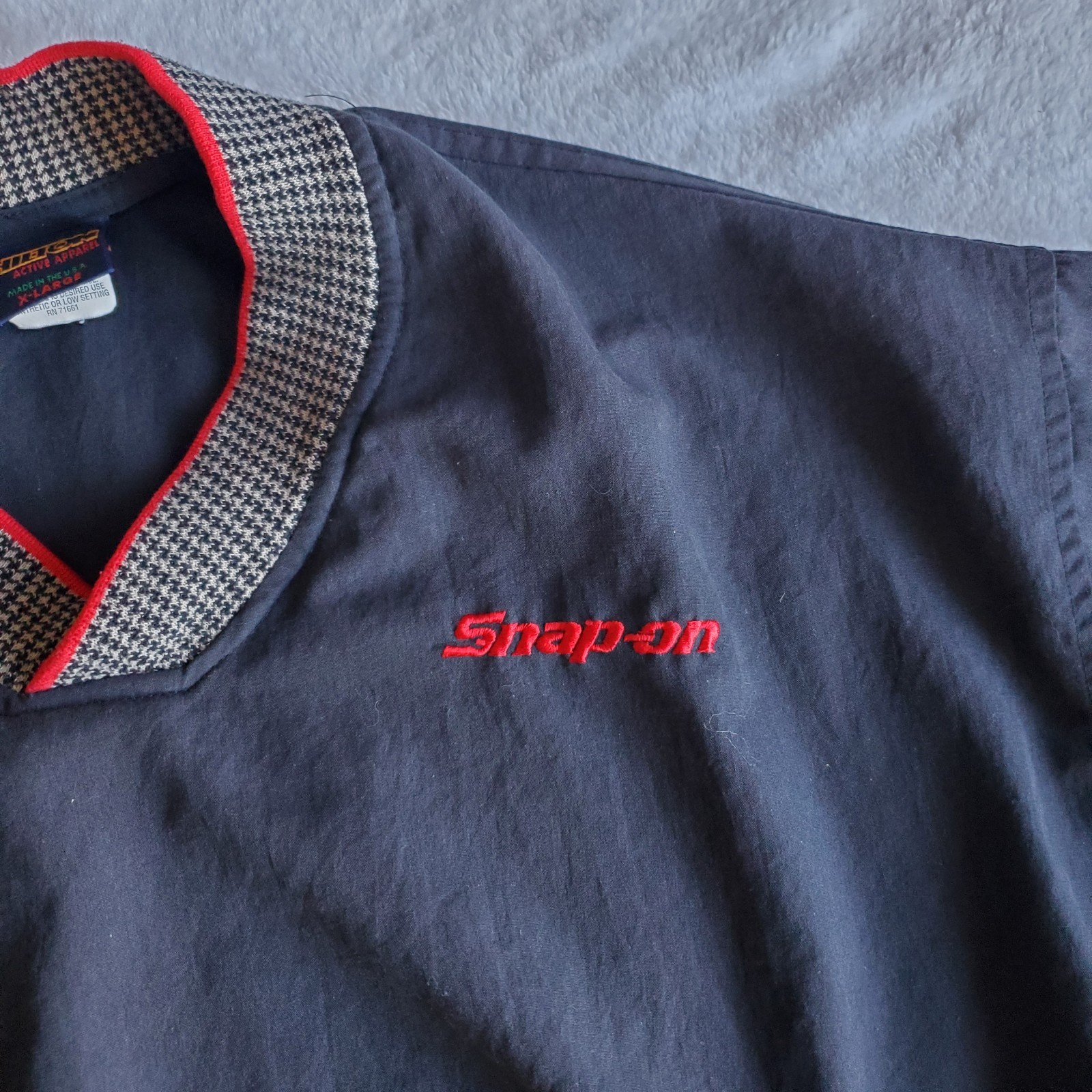 VTG Snap On Tools Pullover Jacket Windbreaker Men… - image 4