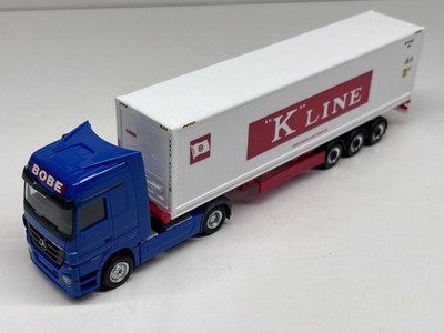 MB Container  Sattelzug  '' BODE/Kline  '' gebraucht , Herpa 0368BS