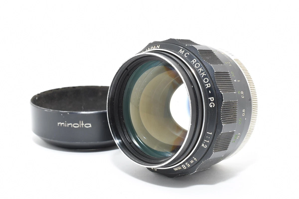 Minolta 58mm Focal f/1.2 Camera Lenses for sale | eBay