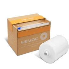 6''x150', Vacuum Seal Roll Keeper with Cutter, Ideal Vacuum Sealer Bags for F...