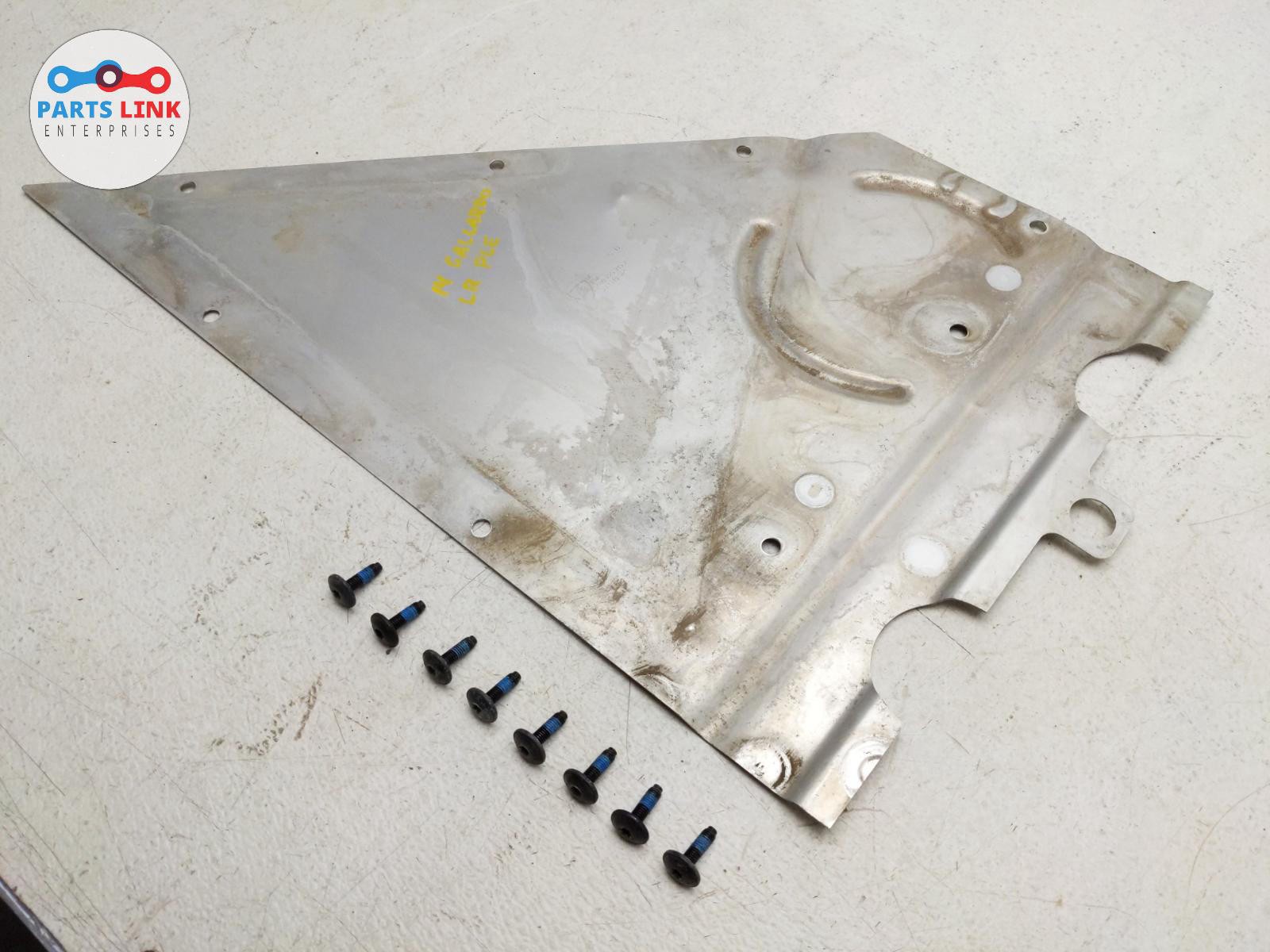 2010-2014 LAMBORGHINI GALLARDO REAR LEFT UNDERBODY SHIELD DRAG FLOOR PLATE LP550