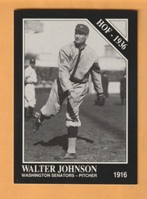 Walter Johnson Washington Senators 1991 Conlon TSN #9 HOF Fullerton California