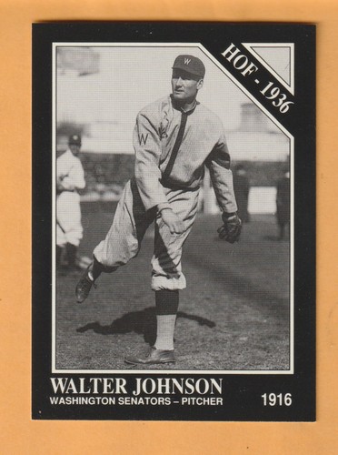 Walter Johnson Washington Senators 1991 Conlon TSN #9 HOF Fullerton California - Imagen 1 de 2