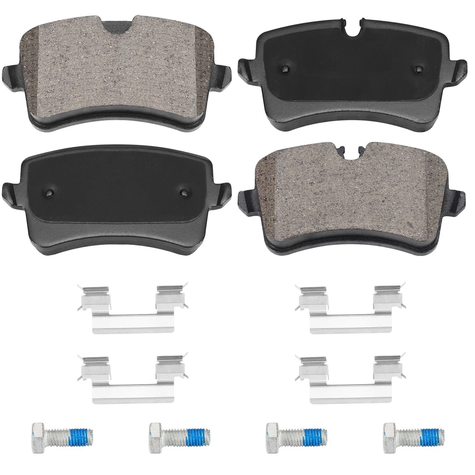 Pastillas de freno delanteras y traseras de cerámica con hardware para Audi Q5 2013-2017 Foto 4 de 4