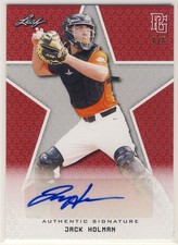 JACK HOLMAN 2020 Leaf Perfect Game PG Red AUTO /5 UCSB