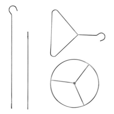Outdoor BBQ Truthahn Friteuse Ständer Kit mit vertikalem Spieß und Grillrost