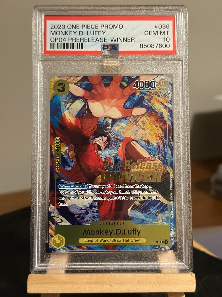 モンキー・D・ルフィ アメリカ プレリリース大会 WINNER PSA10 モンキー・D・ルフィ アメリカ プレリリース大会 WINNER PSA10