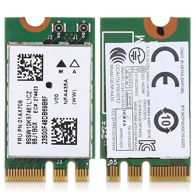 Qualcomm Atheros QCNFA435 NGFF M.2 802.11 a/c+BT4.0 WiFi Card 