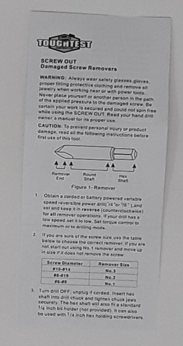Qty 10 - Customer Appreciation Employee Thank You Promo Gift Screw Extractor Set - Picture 7 of 10