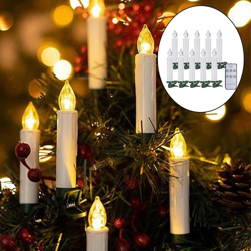 10x candele elettriche a lume di candela LED albero di Natale candele - Foto 6 di 7