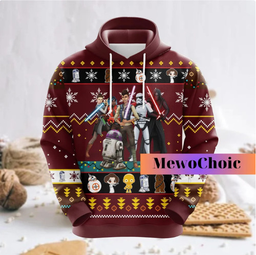 Christmas Star Wars 3D HOODIE HALLOWEEN GIFT CHRISTMAS GIFT BEST PRICE US SIZE - Picture 3 of 3