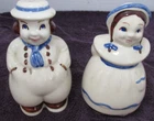 VTG 1940'S SHAWNEE POTTERY USA DUTCH BOY & GIRL SALT & PEPPER SET 5 1/4"T