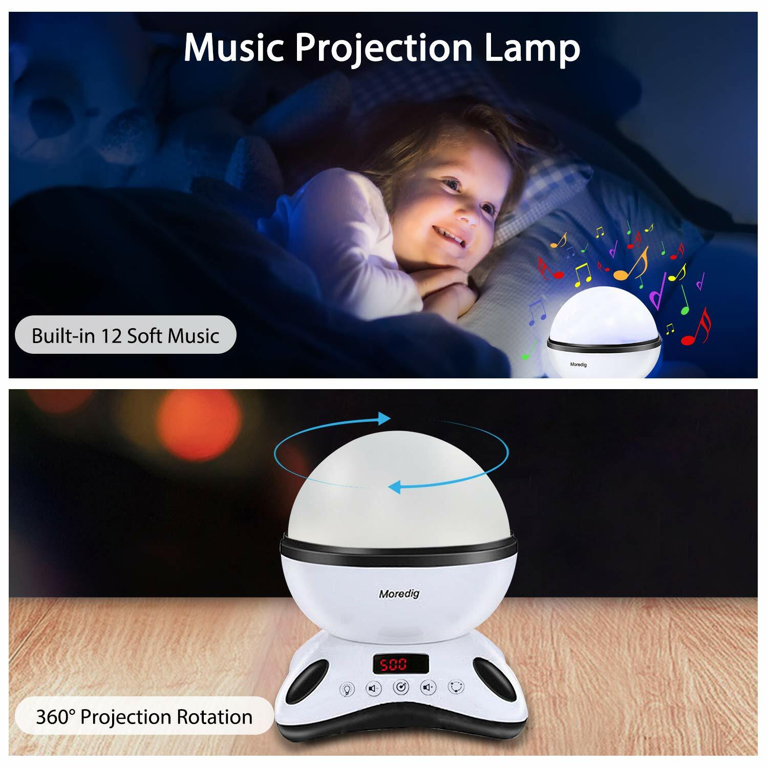 moredig night light projector