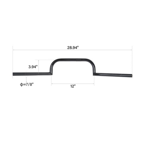7/8" 22mm Handlebar Fit For Harley Cafe Racer Yamaha Honda CB - Picture 5 of 8