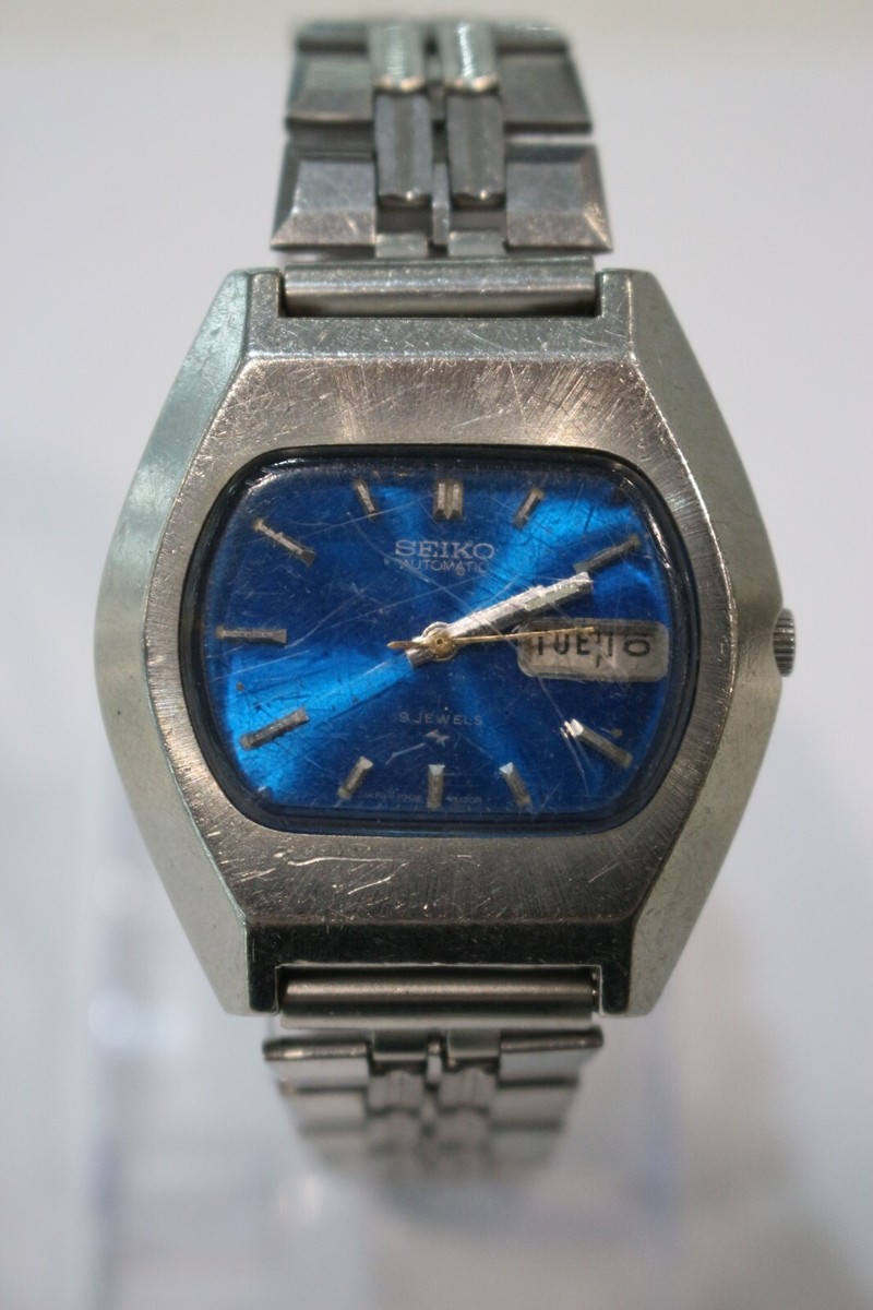 Montre Chronographe Seiko Vintage 'Great Blue' - Boîtier Acier, Cadran Bleu, État De Marche