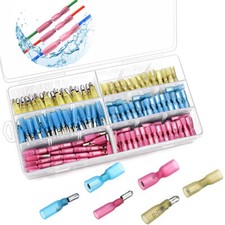 200PCS Waterproof Female Male Butt Wire Heat Shrink Bullet Connectors Crimp kits