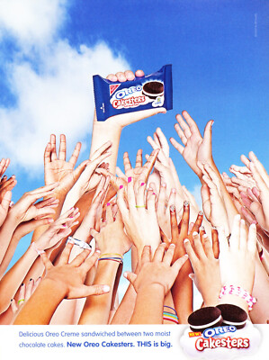 NABISCO AD #12 MAGAZINE promo AD 2007 OREO CAKESTERS