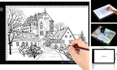 A4 Ultra-Thin Portable LED tracing Light Box Dimmable Brightness LED Art 