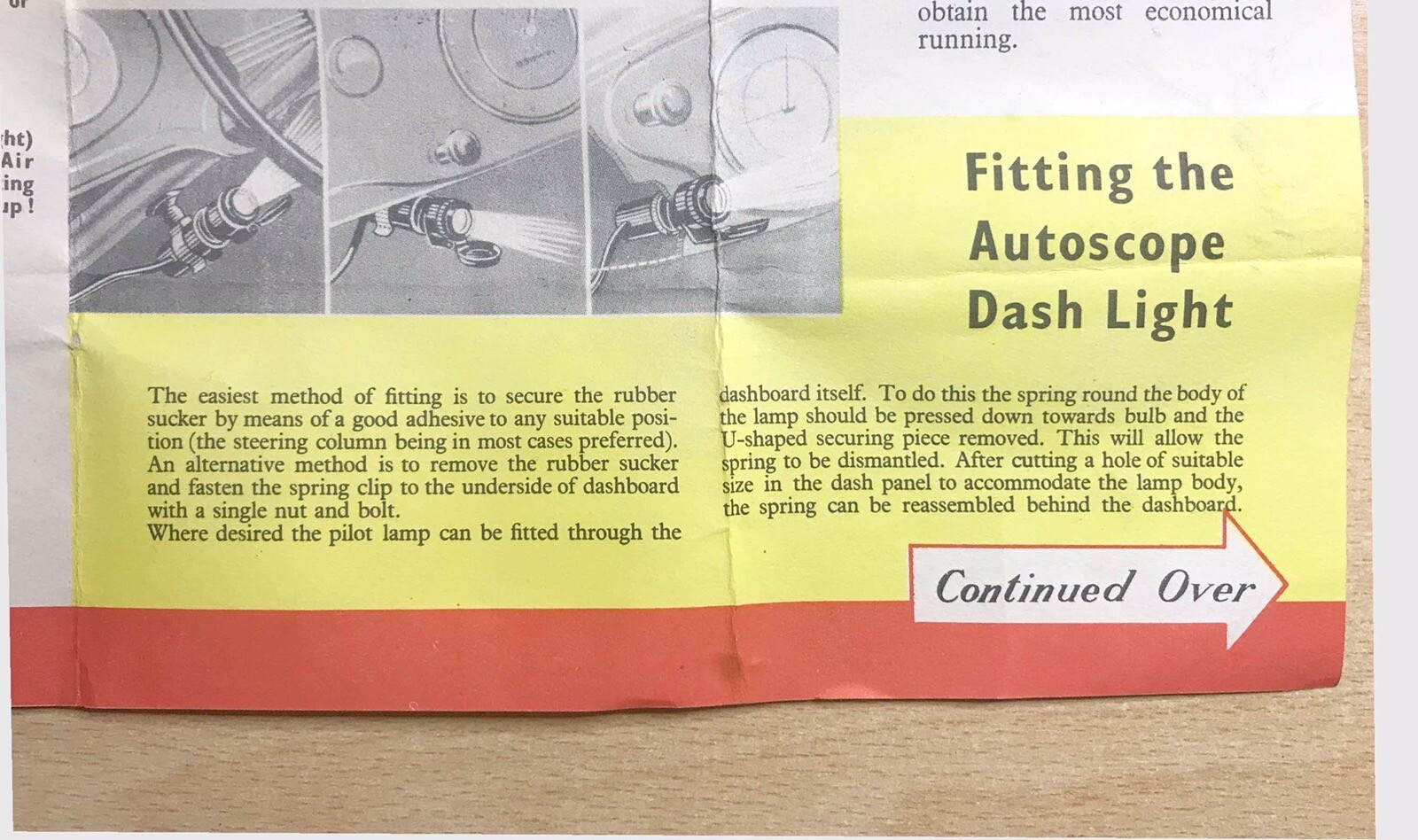 Motor Museum Piece. 1940s Car Accessory, Holts Autoscope, Box