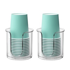 Bathroom Cup Dispenser,Small Disposable Paper Cup Holder 2 Pack 