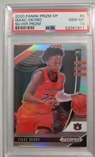 2020 Panini Prizm DP Isaac Okora Silver Prizm #4 PSA 10 GEM MINT