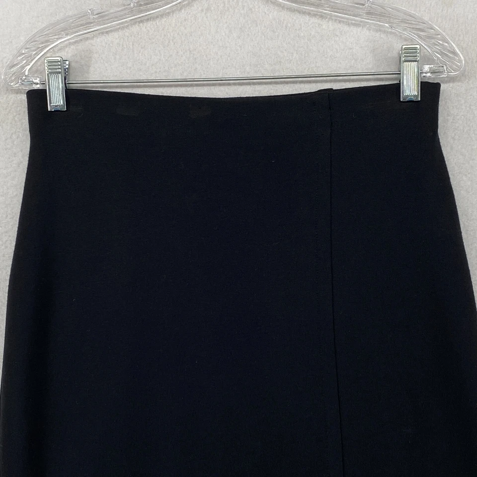 Falda TWEEDS M Elástica Rayón Ponte Lápiz Recto Midi Cintura Elástica Negra EE. UU. Foto 4 de 4