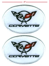 Corvette Racing Team Vette Super Sports iron/sew-on 4" 2-PC: CORVETTE C-5 LOGO