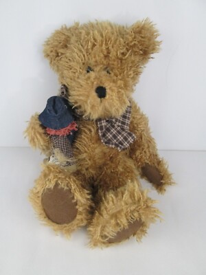 Boyds Bears #912642 Rusty & Scardycrow Scarecrow Jointed Plush Bear Vintage