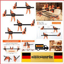 Jorgensen Profi Einhandzwingen Set mit Spannweite von 150mm und Dehnbereich 