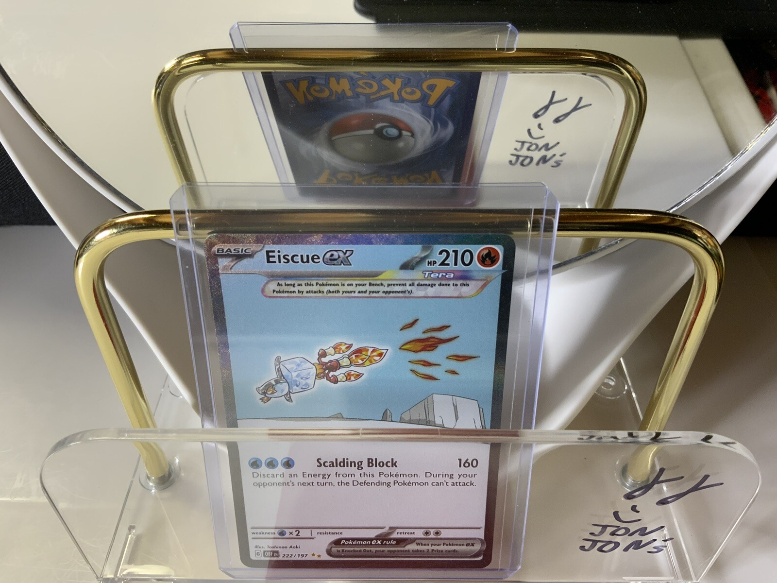 Pokemon - Eiscue ex (Alt Full Art) - 222/197 - SV Obsidian Flames NM