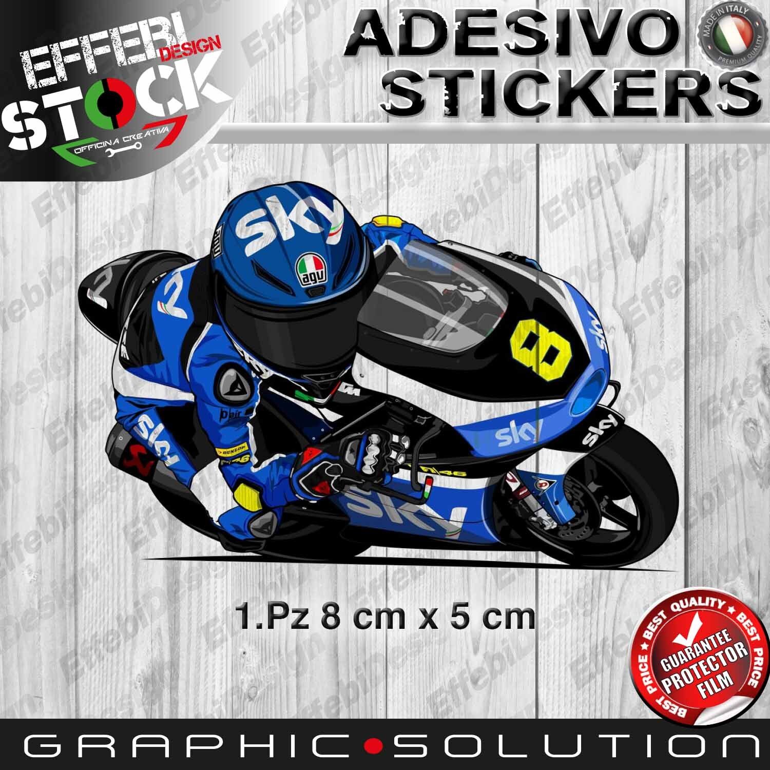 Adesivi Sticker Mascotte cartoon BULEGA NICOLO' BULEGAS KTM MOTO 3 SKY TEAM  | eBay